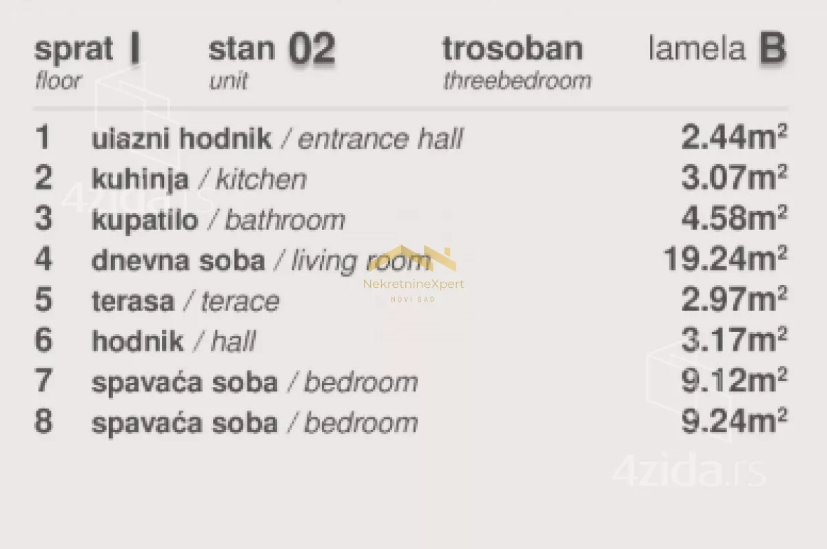 Trosoban stan | 4zida