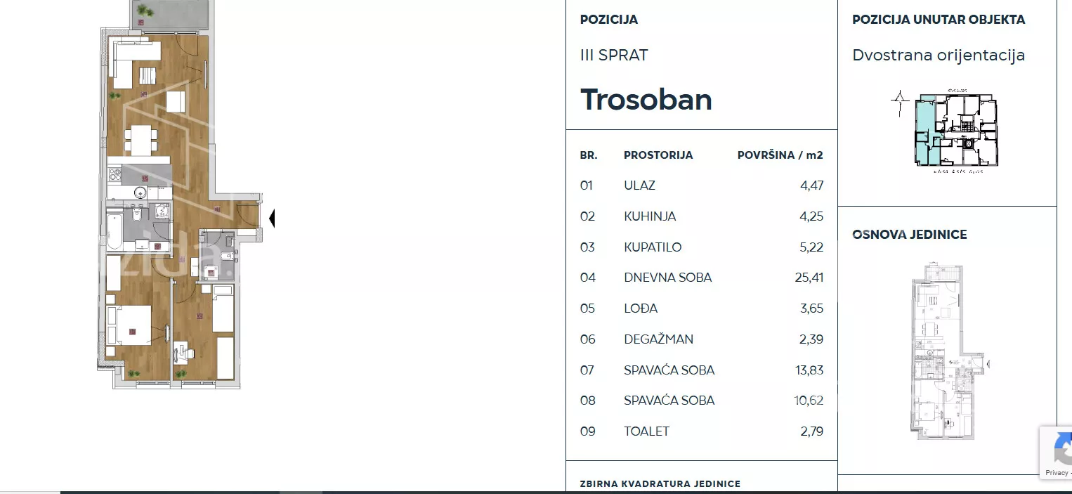 Trosoban stan | 4zida