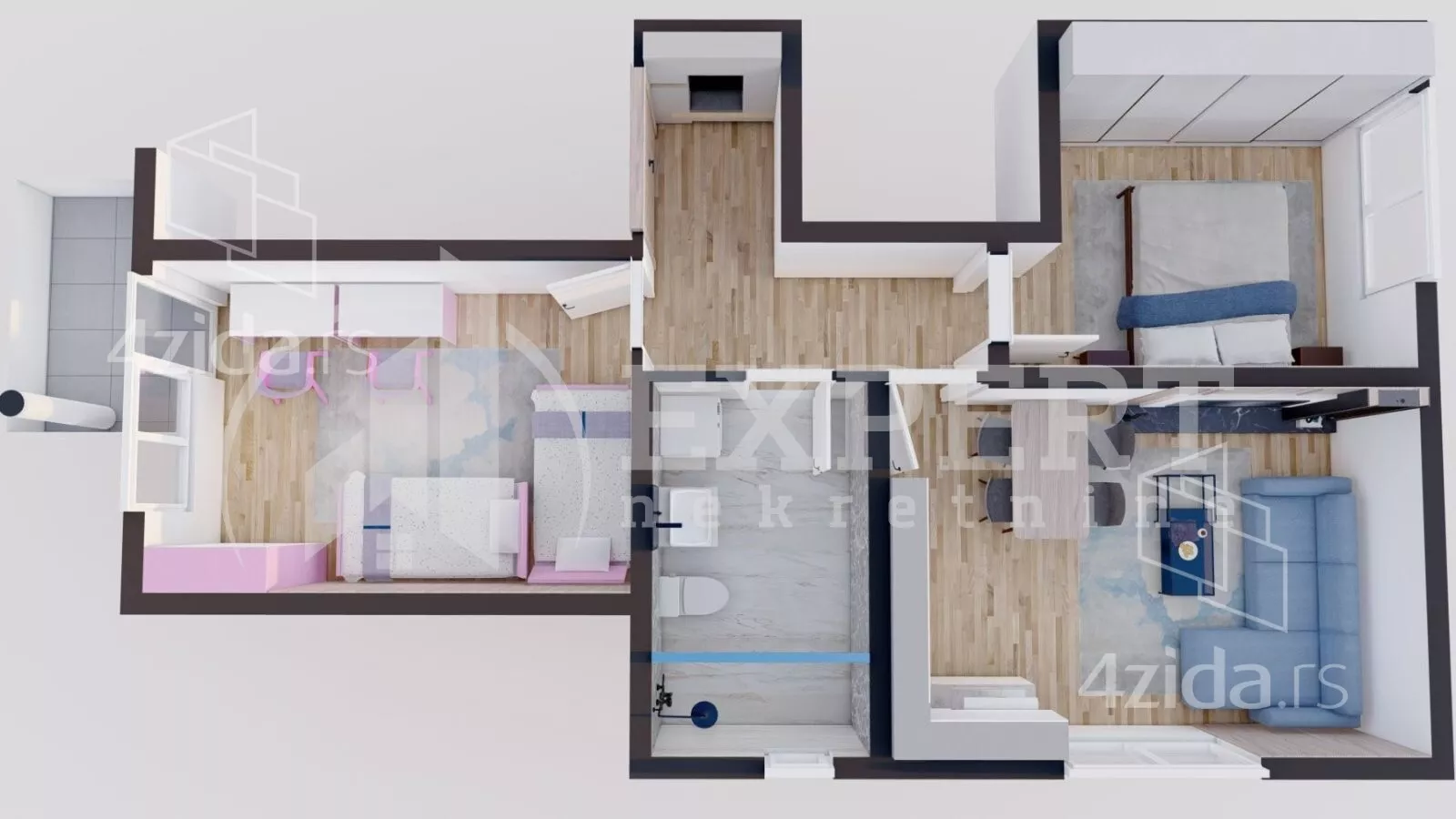 Dvoiposoban stan | 4zida