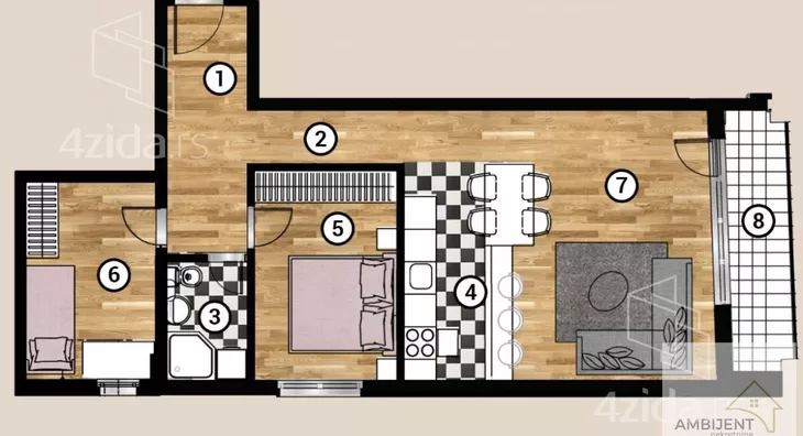 Dvoiposoban stan | 4zida