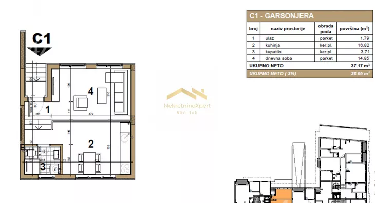 Dvosoban stan | 4zida