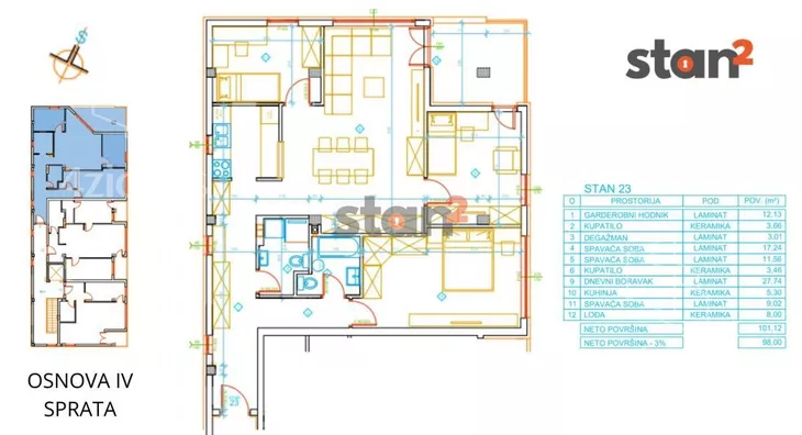 Troiposoban stan | 4zida