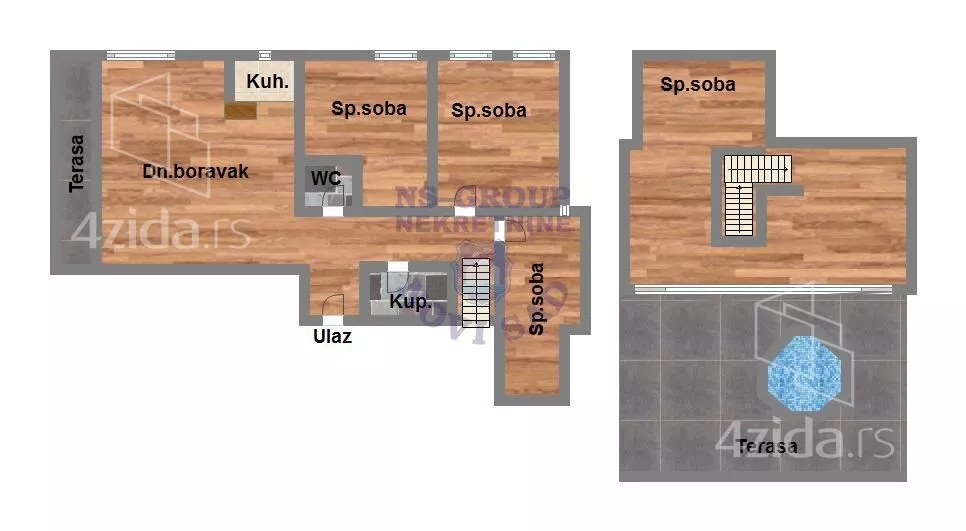 Petosoban stan | 4zida