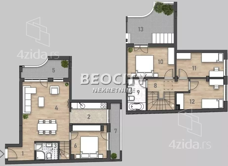 Petosoban stan | 4zida