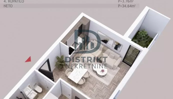 Jednoiposoban stan | 4zida