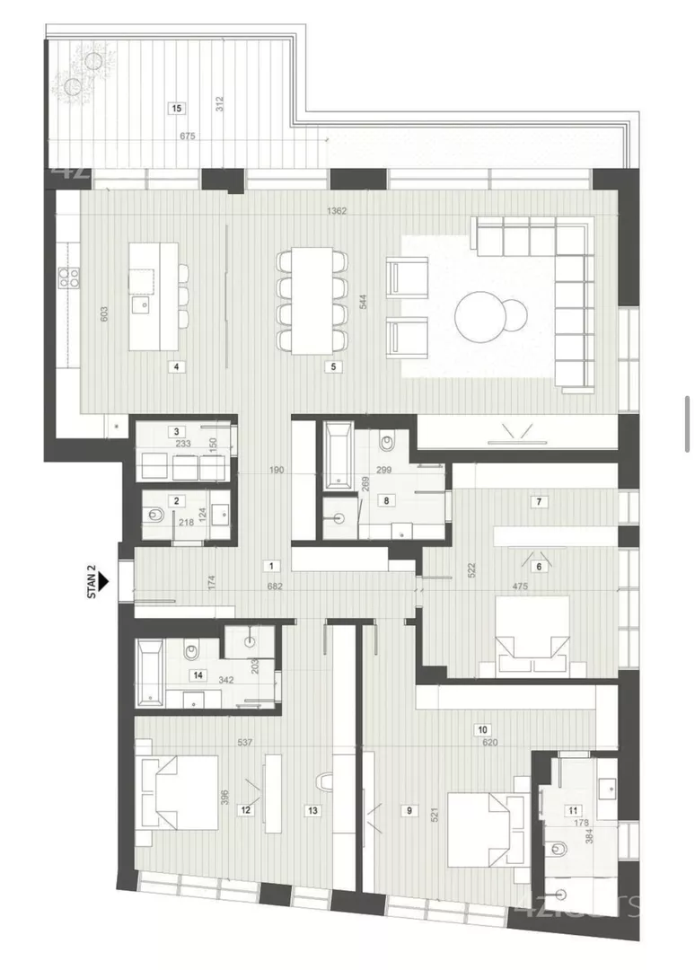 Trosoban stan | 4zida