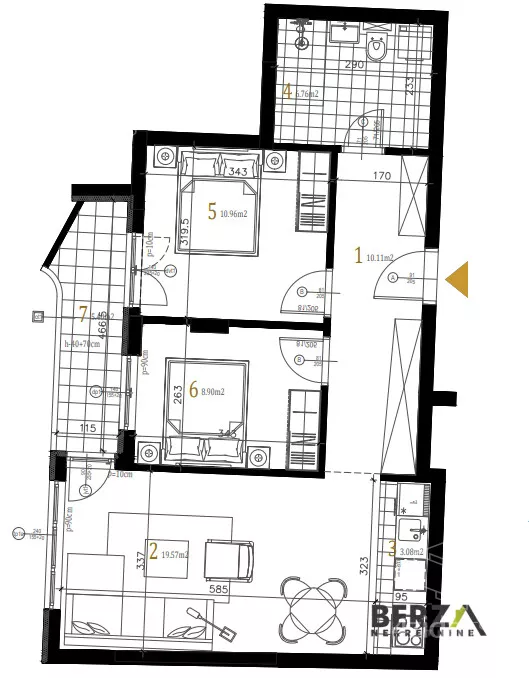 Trosoban stan | 4zida