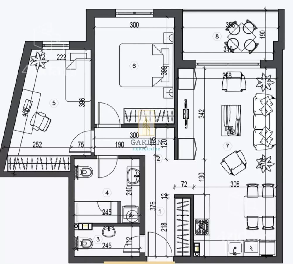 Trosoban stan | 4zida
