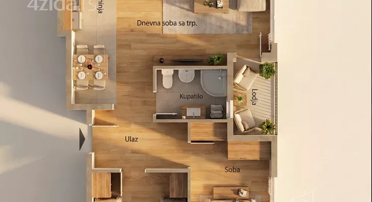 Dvoiposoban stan | 4zida