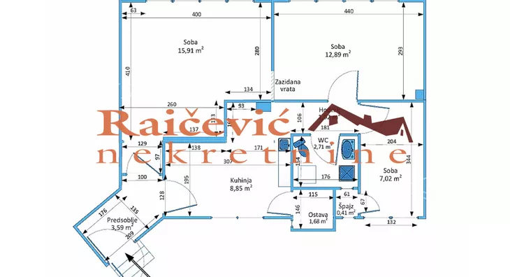 Trosoban stan | 4zida