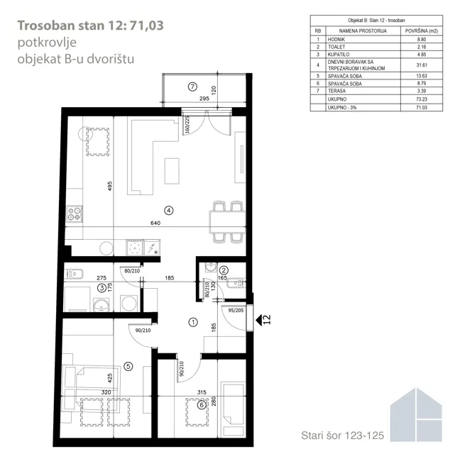 Trosoban stan | 4zida