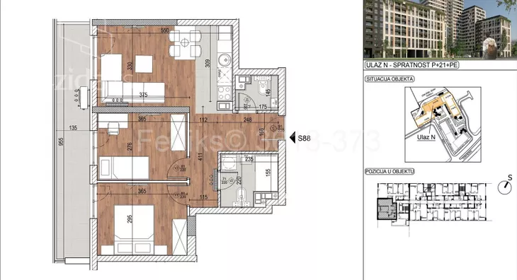 Trosoban stan | 4zida