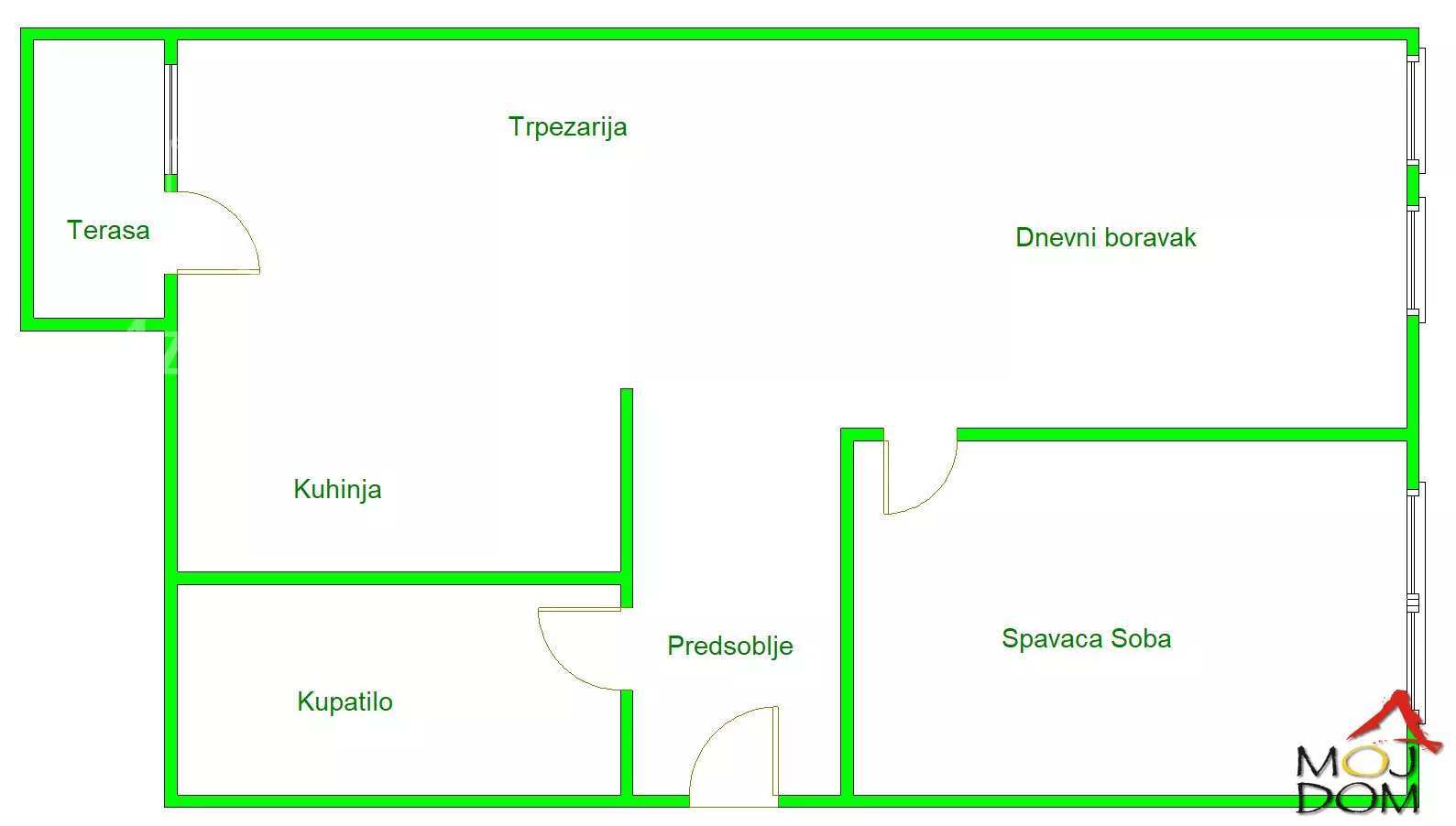 Jednoiposoban stan | 4zida