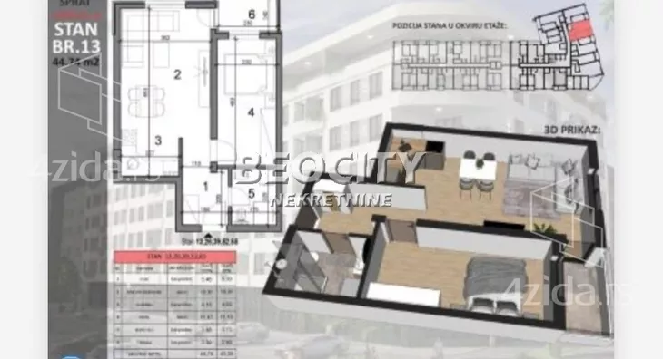 Trosoban stan | 4zida