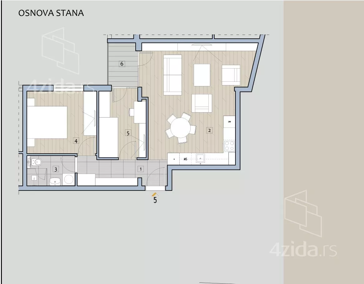 Trosoban stan | 4zida