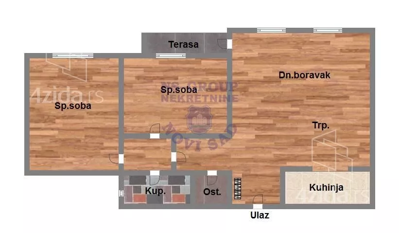 Trosoban stan | 4zida