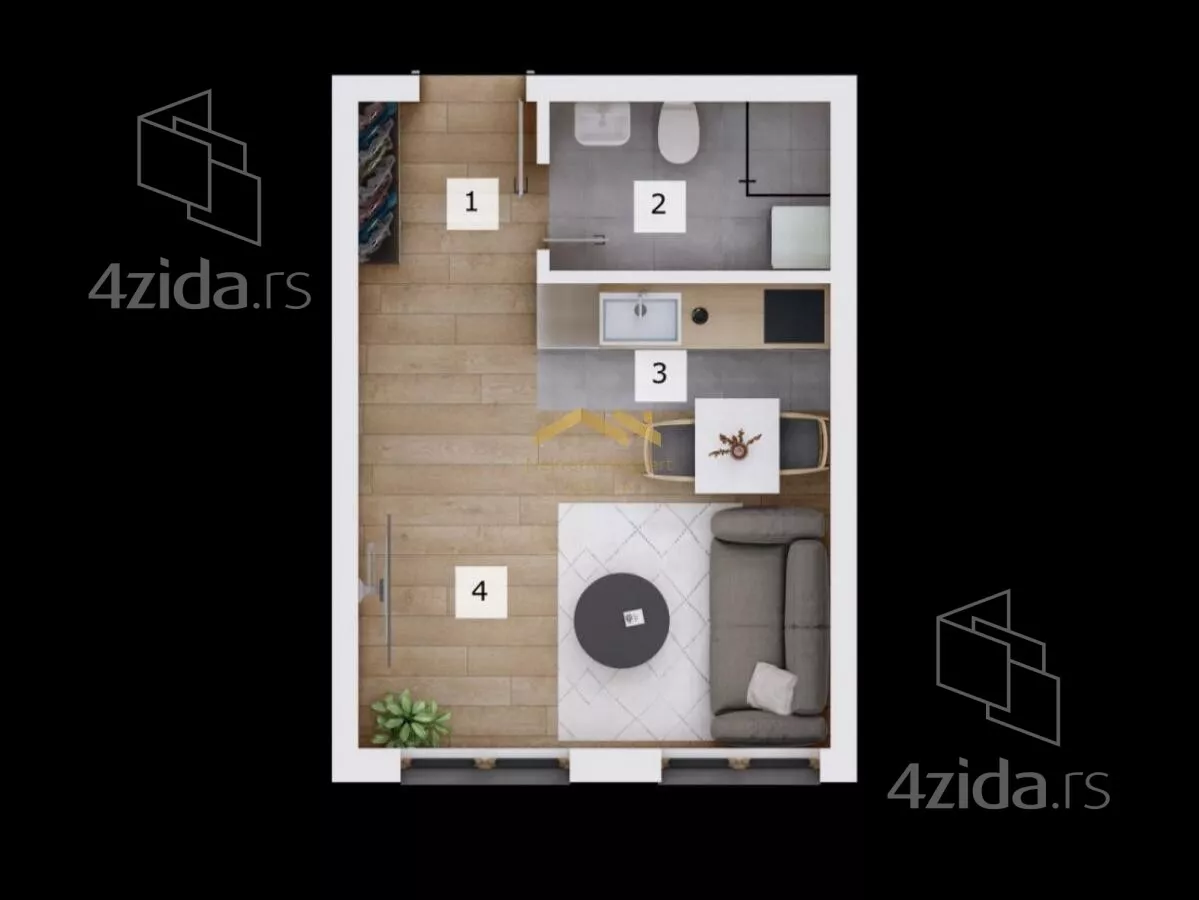 Garsonjera | 4zida