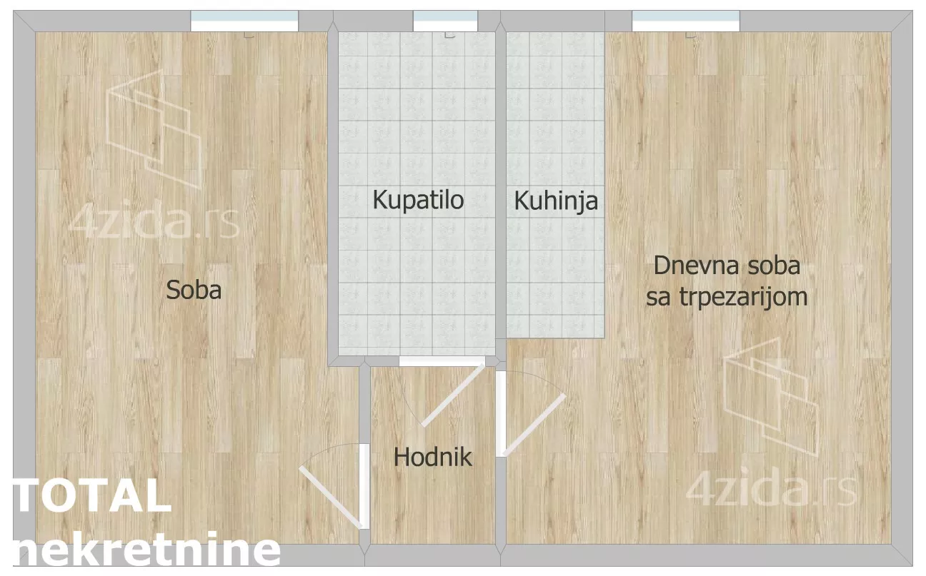 Jednoiposoban stan | 4zida