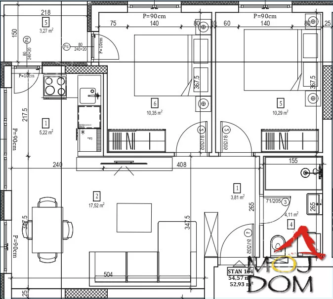 Trosoban stan | 4zida