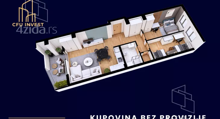 Trosoban stan | 4zida