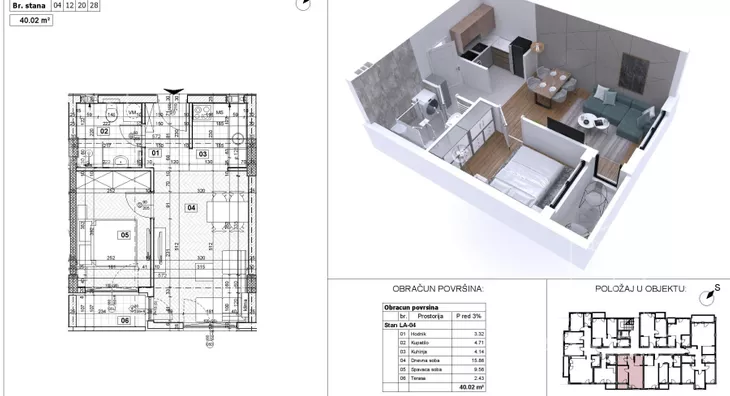 Dvosoban stan | 4zida