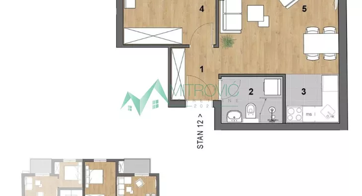 Dvosoban stan | 4zida