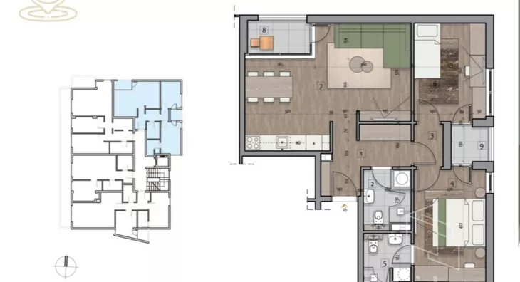 Trosoban stan | 4zida