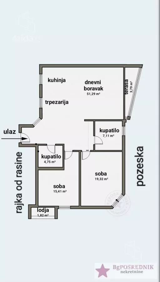Trosoban stan | 4zida