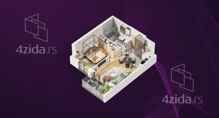 Jednoiposoban stan | 4zida