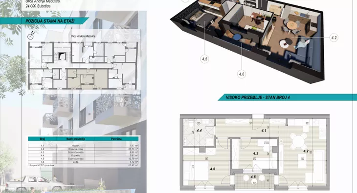 Trosoban stan | 4zida