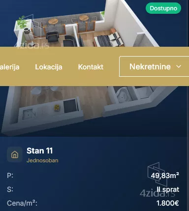 Dvosoban stan | 4zida