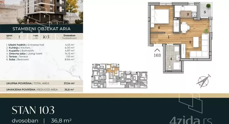 Dvosoban stan | 4zida