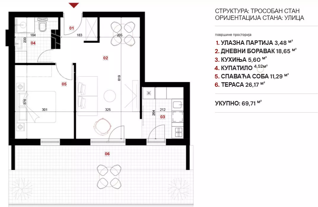 Trosoban stan | 4zida