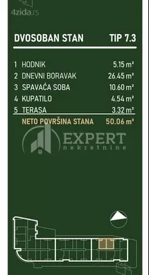 Dvosoban stan | 4zida