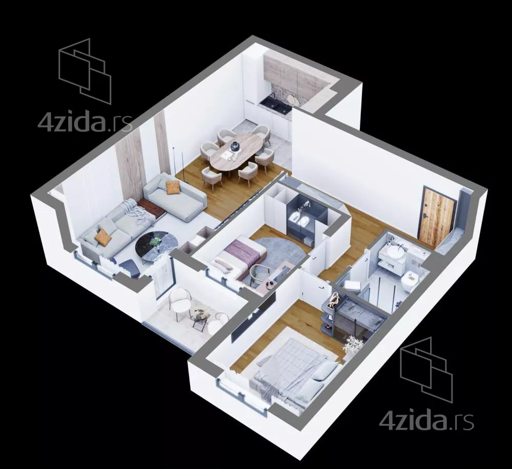 Dvoiposoban stan | 4zida
