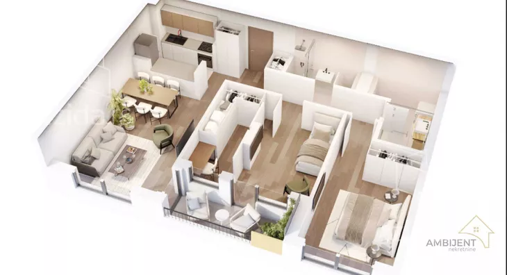 Trosoban stan | 4zida