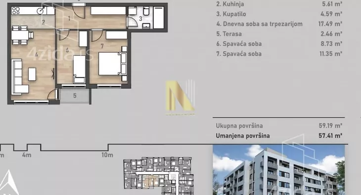 Trosoban stan | 4zida