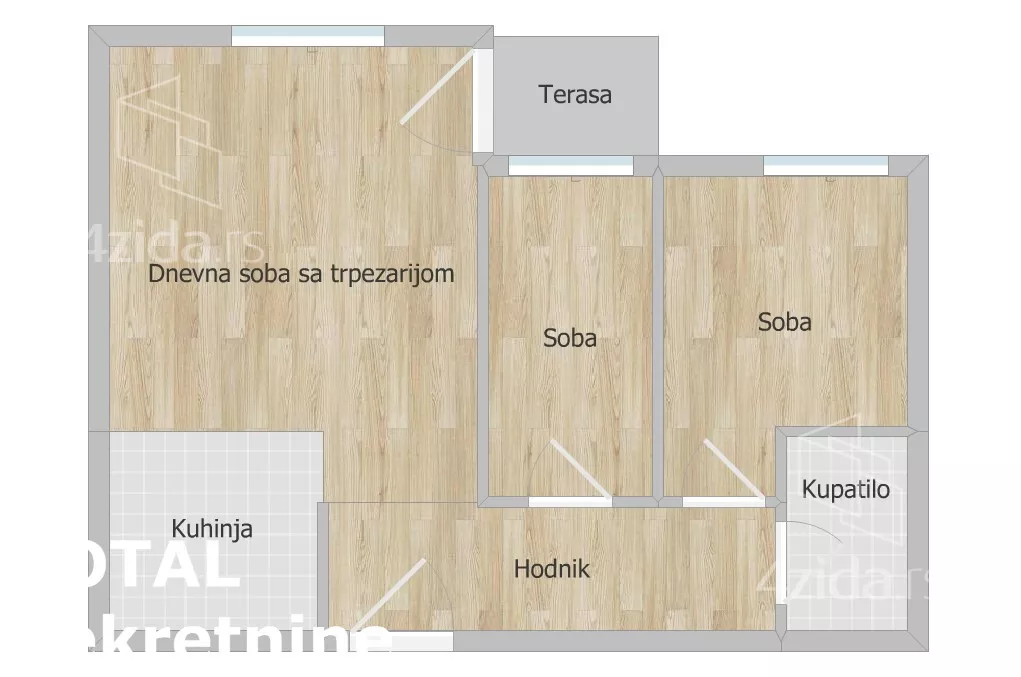 Trosoban stan | 4zida