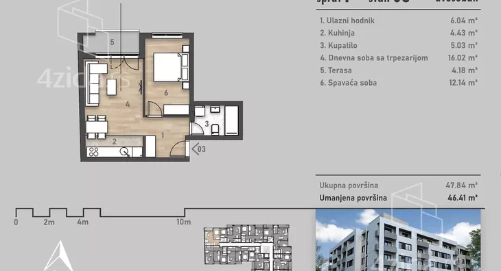 Dvosoban stan | 4zida