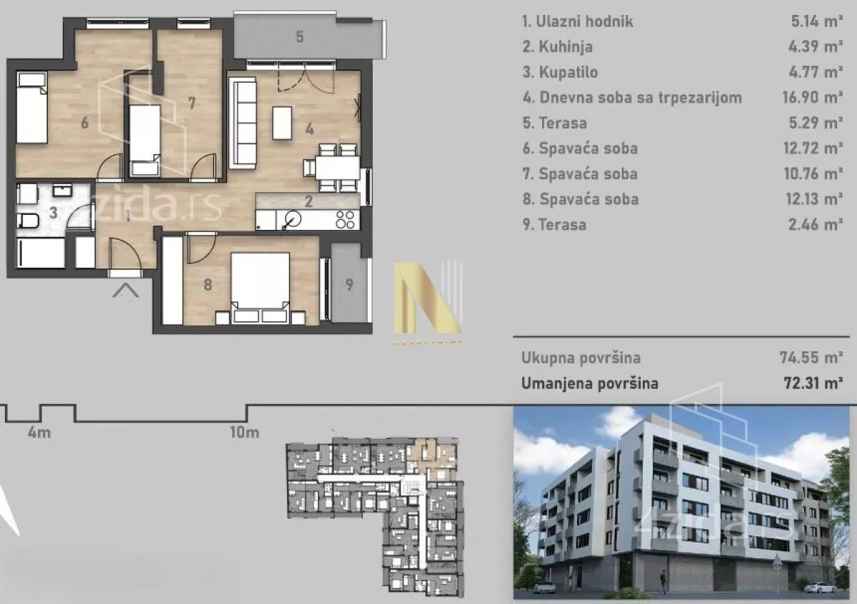 Četvorosoban stan | 4zida