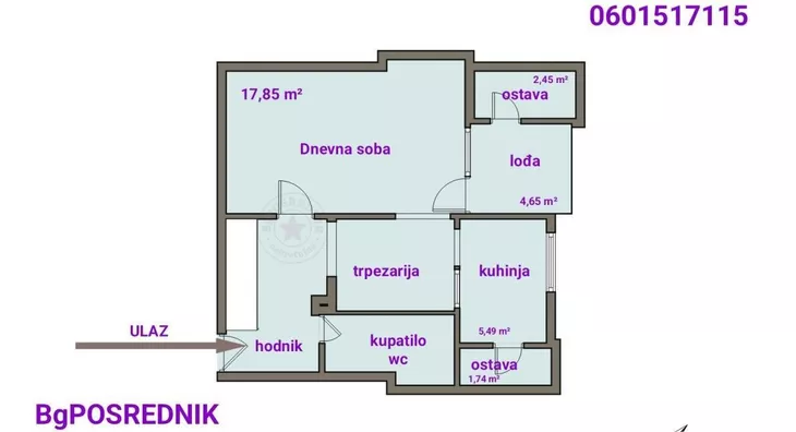 Jednosoban stan | 4zida