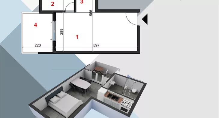 Dvosoban stan | 4zida