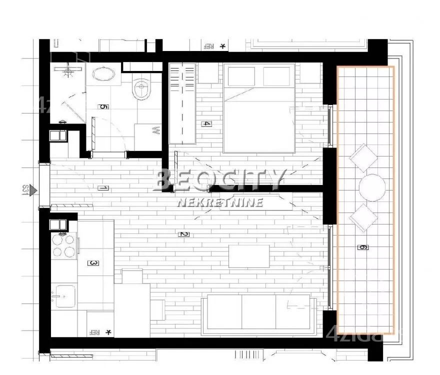 Jednoiposoban stan | 4zida