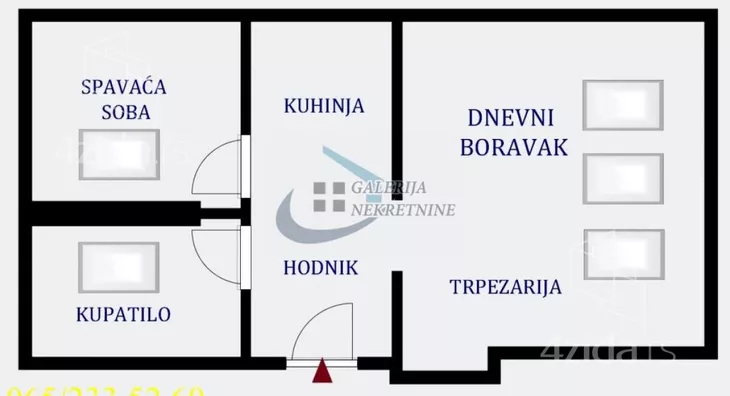 Dvosoban stan | 4zida