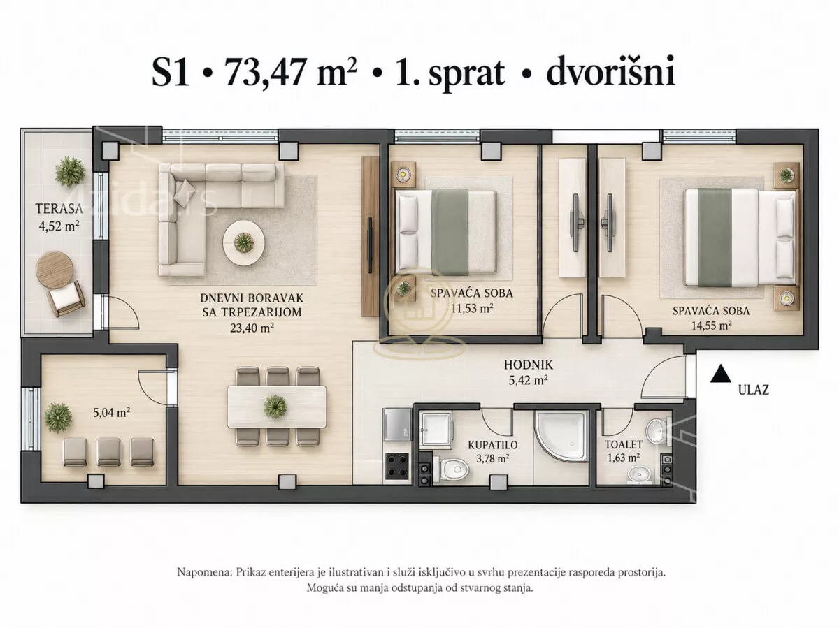 Troiposoban stan | 4zida
