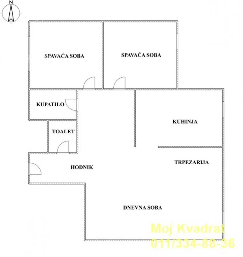 Trosoban stan | 4zida