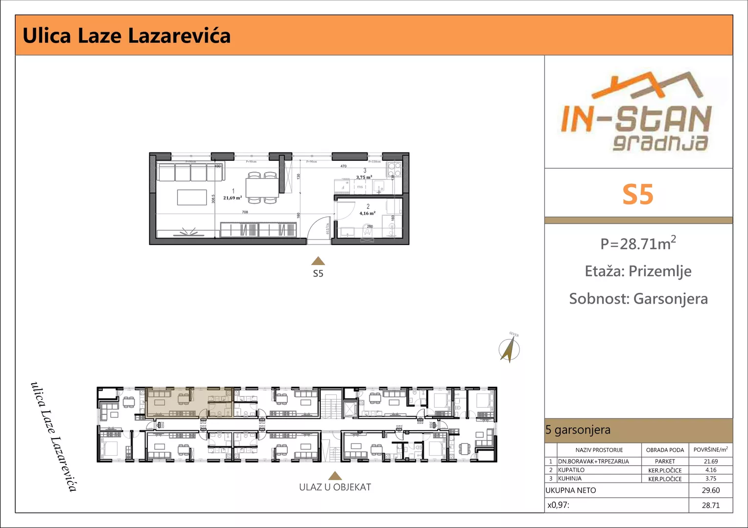 Garsonjera | 4zida
