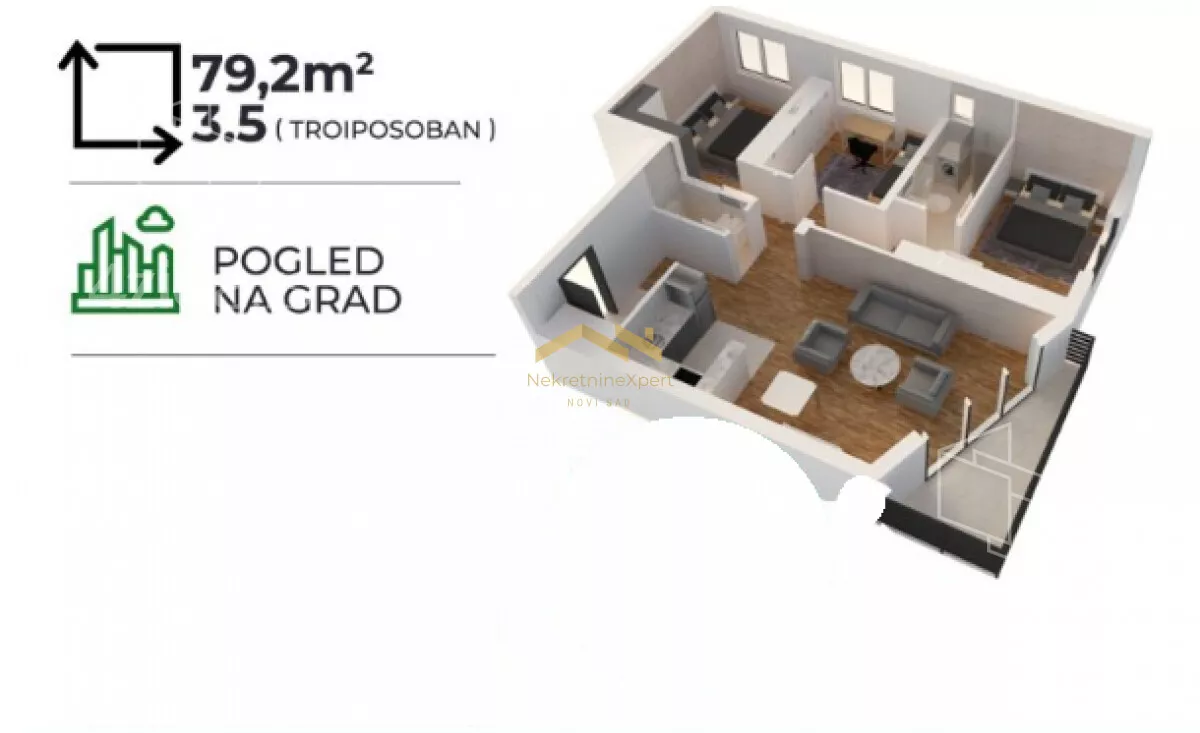 Troiposoban stan | 4zida