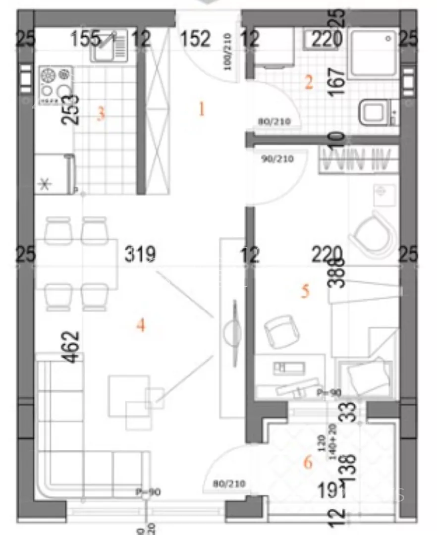 Jednoiposoban stan | 4zida