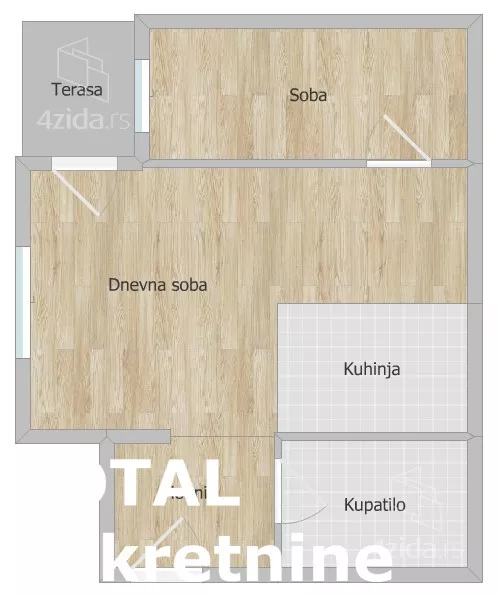 Dvosoban stan | 4zida